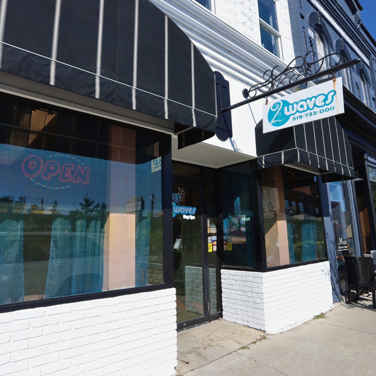 Front of 2 Waves Beauty Bar Building