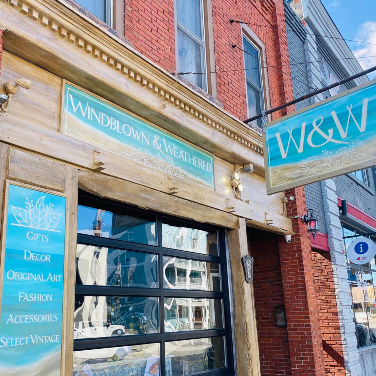 Windblown and Weathered storefront