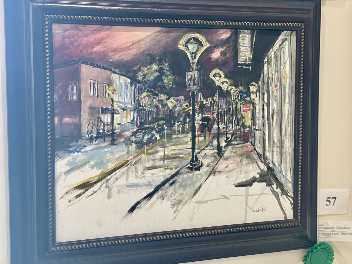 Artwork depicting Kingsville's downtown